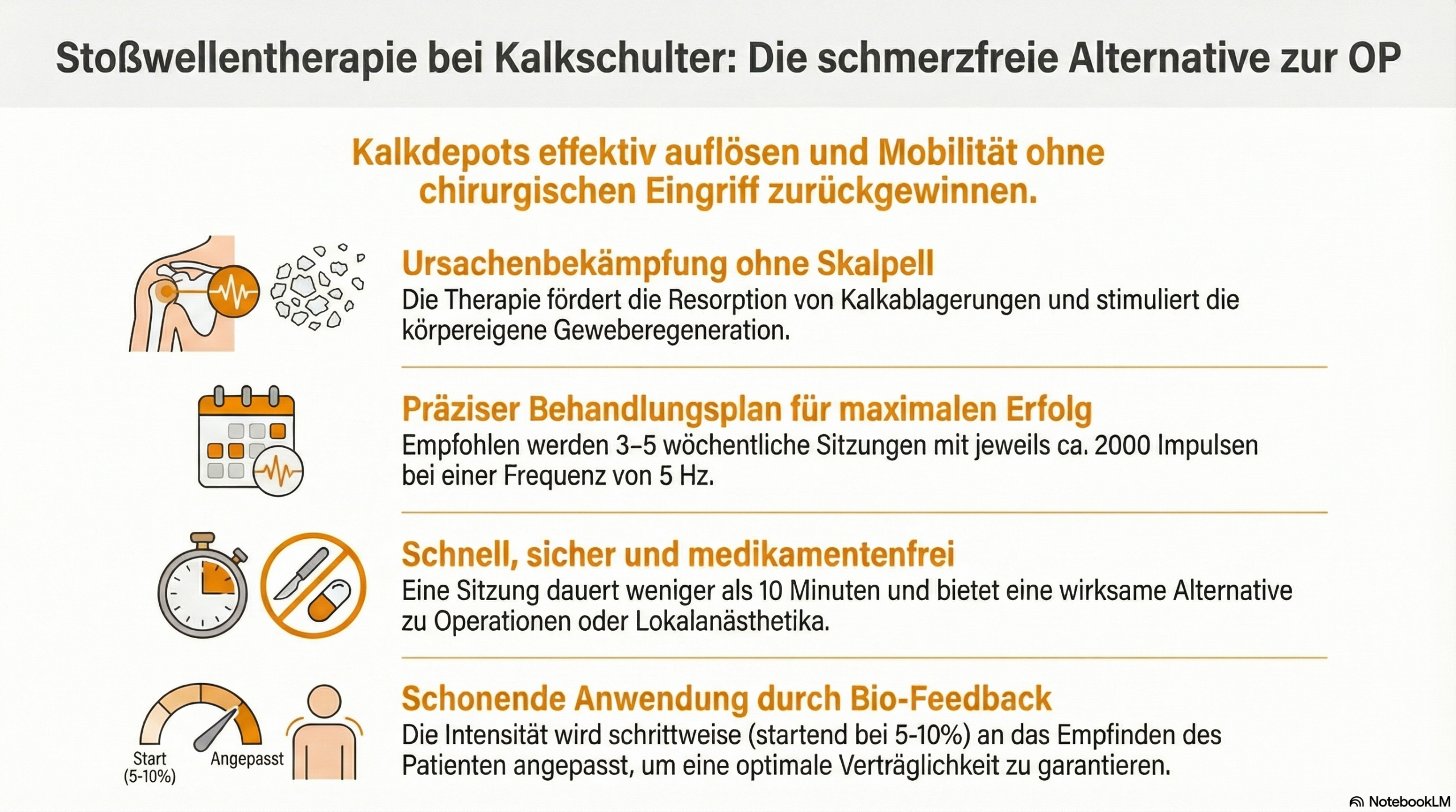 Stoßwellentherapie Behandlung bei Kalkschulter