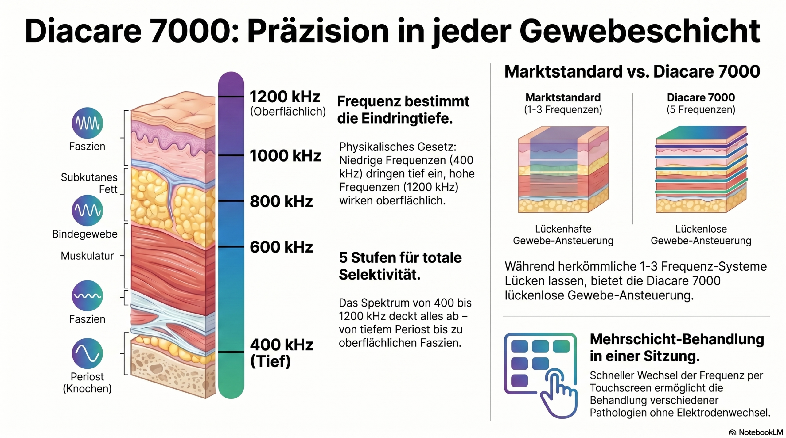 Globus Diacare 7000: 5-Frequenz-Technologie für Profis