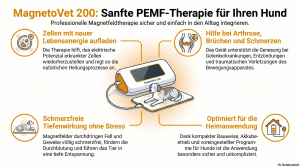 PEMF Therapie für Hunde mit dem MagnetoVet 200